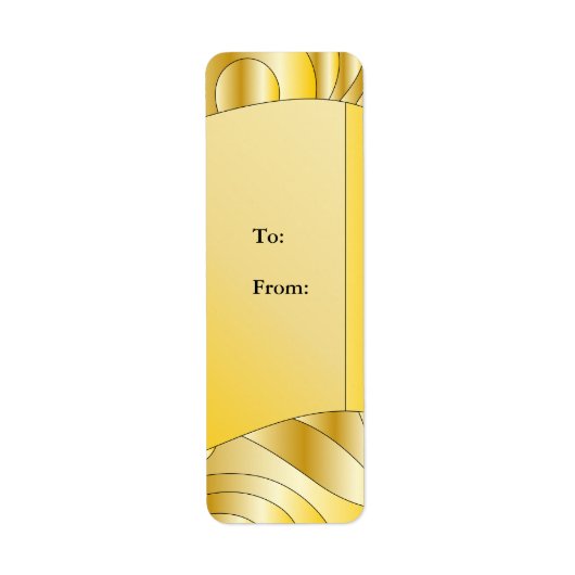 フェスティバル黄金デザイン ラベル (正面)