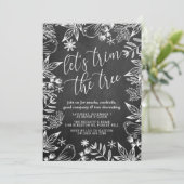 フェスティバル黒板ツリートリミングパーティー 招待状 (スタンド正面)