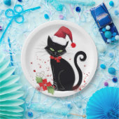 フェスティバル黒猫 ペーパープレート (パーティー)