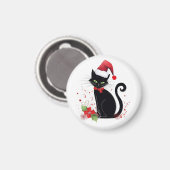 フェスティバル黒猫 マグネット (正面/裏面)