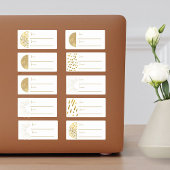 フェスティバル10pc金ゴールドからクリスマスホリデーギフト シール