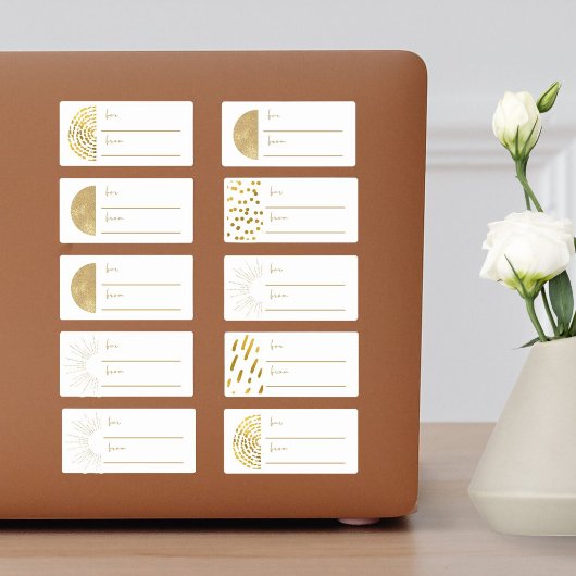 フェスティバル10pc金ゴールドからクリスマスホリデーギフト シール