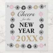 フェスティバル2025年新年の応援 ワインラベル (シングルラベル)