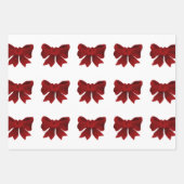 フェスティバル3パッククリスマスギフトラップパーソナライズされた: & ラッピングペーパーシート (正面3)