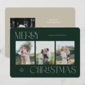 フェスティバル3-Photoクリスマスカード シーズンカード (正面/裏面)