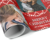 フェスティバル4写真メリークリスマスと新年おめでとう ラッピングペーパー (ロールコーナー)