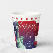 フェスティバル4th of 7月インディペンデンスデイ紙カップ 紙コップ (正面)