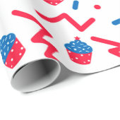 フェスティバル4th of 7月シンボルパターン ラッピングペーパー (ロールコーナー)