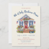 フェスティバル4th of 7月バーベキューピクニック 招待状 (正面)