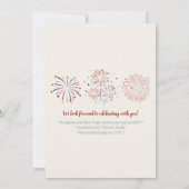 フェスティバル4th of 7月バーベキューピクニック 招待状 (裏面)