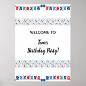 フェスティバル4th of 7月パーティー歓迎ポスター ポスター (正面)