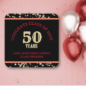 フェスティバル50thクラス懇親会パーティー スクエアペーパーコースター