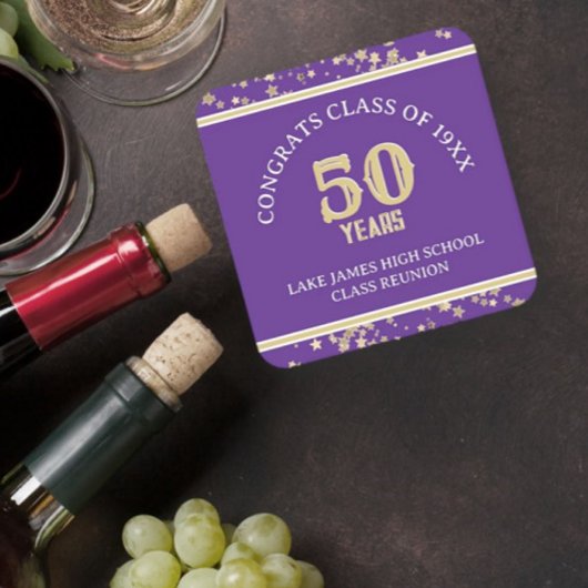 フェスティバル50thクラス懇親会パーティー スクエアペーパーコースター