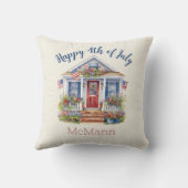 フェスティバル7月4日パーソナライズされた愛国心 クッション (裏面)