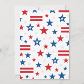 フェスティバル7月4日パーティの招待状 招待状 (裏面)