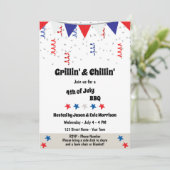 フェスティバル7月4日BBQ招待状 招待状 (スタンド正面)