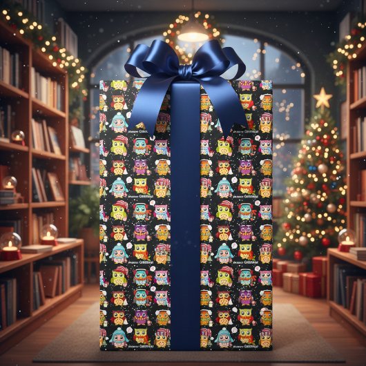 フェスティバル&おもしろいサンタフクロールラッピング紙 ラッピングペーパー