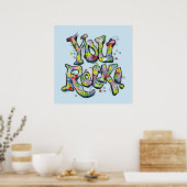 フェスティバル「この岩！」 レタリングポスター ポスター (キッチン)