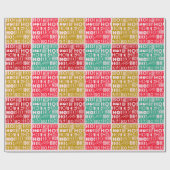 フェスティバル「ほ！ホー！ホー！クリスマスラッピング紙 ラッピングペーパー (フラット)