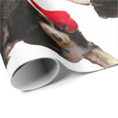 フェスティバル&サンタハットを着たかわいいベルネドードル ラッピングペーパー (ロールコーナー)