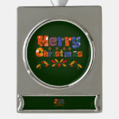 フェスティバル シルバープレートバナーオーナメント (正面)