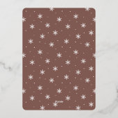 フェスティバル |シーズンの挨拶3写真 箔シーズンカード (裏面)