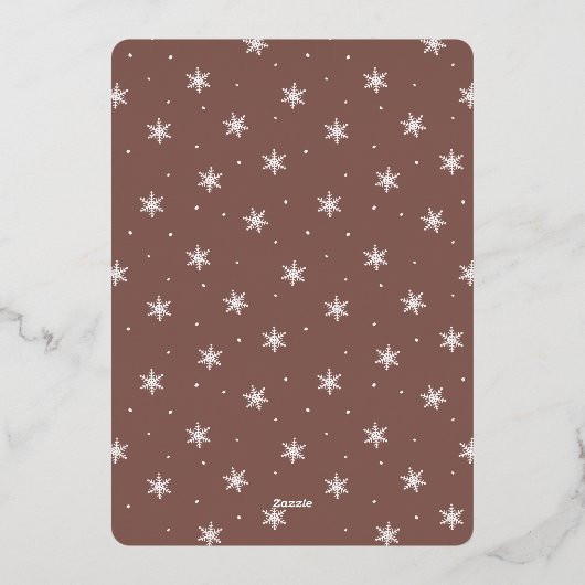 フェスティバル |シーズンの挨拶3写真 箔シーズンカード (裏面)