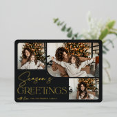 フェスティバル |シーズンの挨拶3写真 箔シーズンカード (立ち正面)