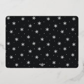 フェスティバル |シーズンの挨拶3写真 箔シーズンカード (裏面)