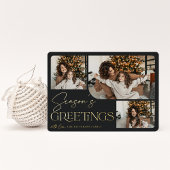 フェスティバル |シーズンの挨拶3写真 箔シーズンカード