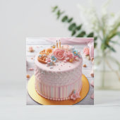 フェスティバル&ピフェミニンンクフローラ誕生日 カード (スタンド正面)