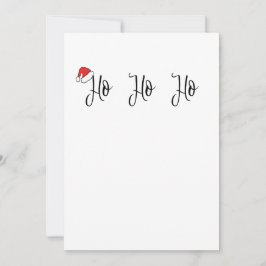 フェスティバル「ホホホホ」サンタハットクリスマスホリデー シーズンカード