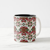 フェスティバル"ホリデー応援"マグスノーフレーク&ホール付き ツートーンマグカップ (正面右)