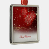 フェスティバル「メリークリスマス」雪片オーナメント メタルオーナメント (右)