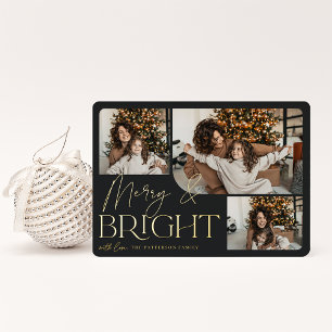 フェスティバル メリー & Bright 3写真 箔シーズンカード