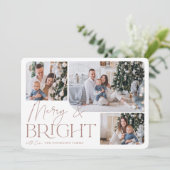 フェスティバル |メリー & Bright Photo Christmas シーズンカード (スタンド正面)