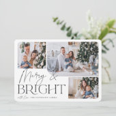 フェスティバル |メリー & Bright Photo Christmas シーズンカード (スタンド正面)