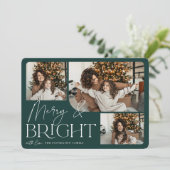 フェスティバル |メリー & Bright Photo Christmas シーズンカード (スタンド正面)