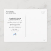 フェスティバル(ユダヤ教)メノラーシャルボードハッピーハヌカー写真 シーズンポストカード (裏面)