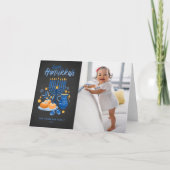 フェスティバル(ユダヤ教)メノラーシャルボードフォトハッピーハヌッカ シーズンカード (正面)