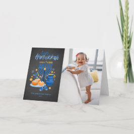 フェスティバル（ユダヤ教）メノラーシャルボードフォトハッピーハヌッカ シーズンカード