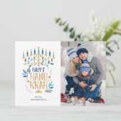 フェスティバル（ユダヤ教）メノラーハッピーハヌカー写真 シーズンカード (スタンド正面)