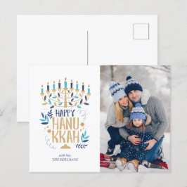 フェスティバル（ユダヤ教）メノラーハッピーハヌカー シーズンポストカード