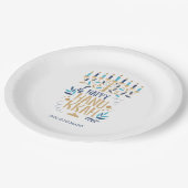 フェスティバル（ユダヤ教）メノラーハヌカー ペーパープレート (アングル)