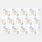 フェスティバル(ユダヤ教)メノラーハヌカー ラッピングペーパーシート (正面3)