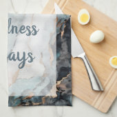 フェスティバル – 白 キッチンタオル (四つ折り)