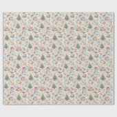 フェスティバル、魅力的クリスマス包装紙 ラッピングペーパー (フラット)