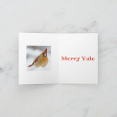 フェスティバル(鳥)ショウジョウコウカンチョウ-メリーユール(キリスト降誕祭) シーズンカード (内部)