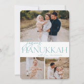 フェスティバル | 3写真Hanukkah シーズンカード (正面)