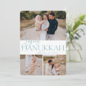 フェスティバル | 3写真Hanukkah シーズンカード (スタンド正面)